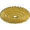 Ekena Millwork Eryn Ceiling Medallion (Fits Canopies up to 4"), 24 3/4"OD x 3 1/4"ID x 1 7/8"P, Rich Gold CM24ENRGS - alternate 4